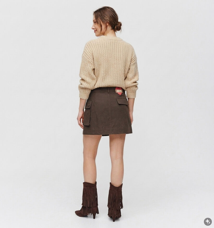 Ador&eacute; Loana Jupe en Marron pour femmes (384093)