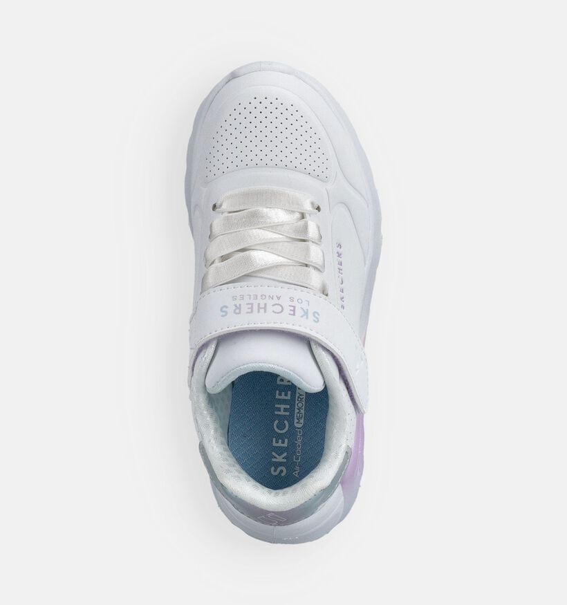 Skechers Uno Lite 2.0 Vivid Metallic Baskets en Blanc pour filles (367525)