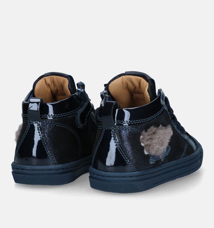 STONES and BONES Genag Blauwe Hoge schoenen voor meisjes (329454) - geschikt voor steunzolen