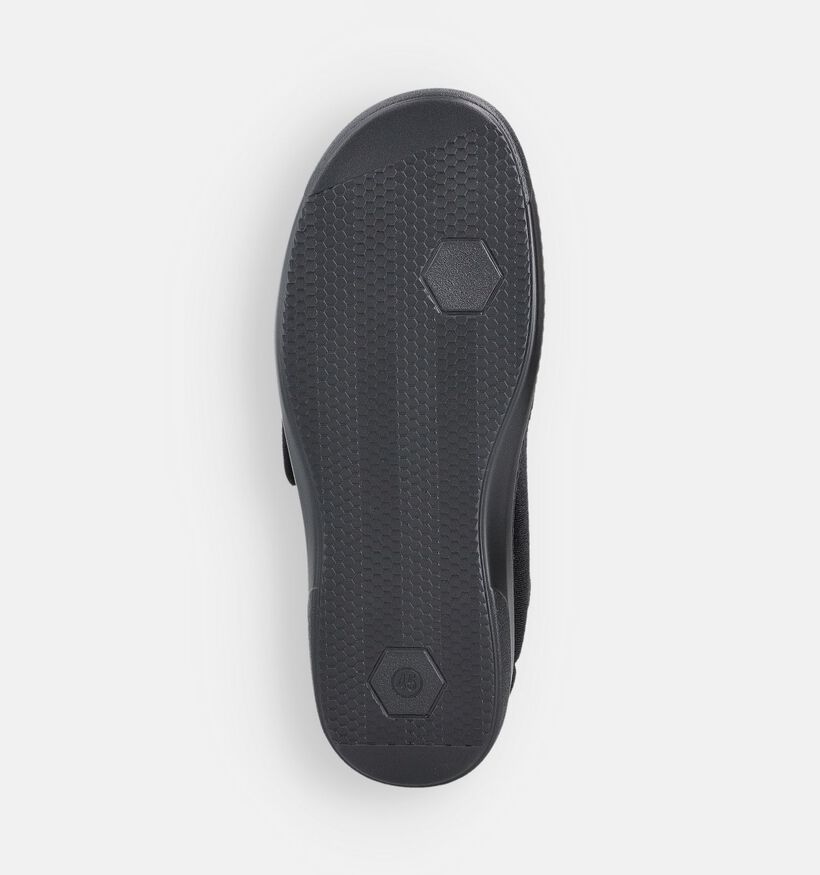 Podowell Athos Zwarte Orthopedische Pantoffels voor heren (342224) - geschikt voor steunzolen