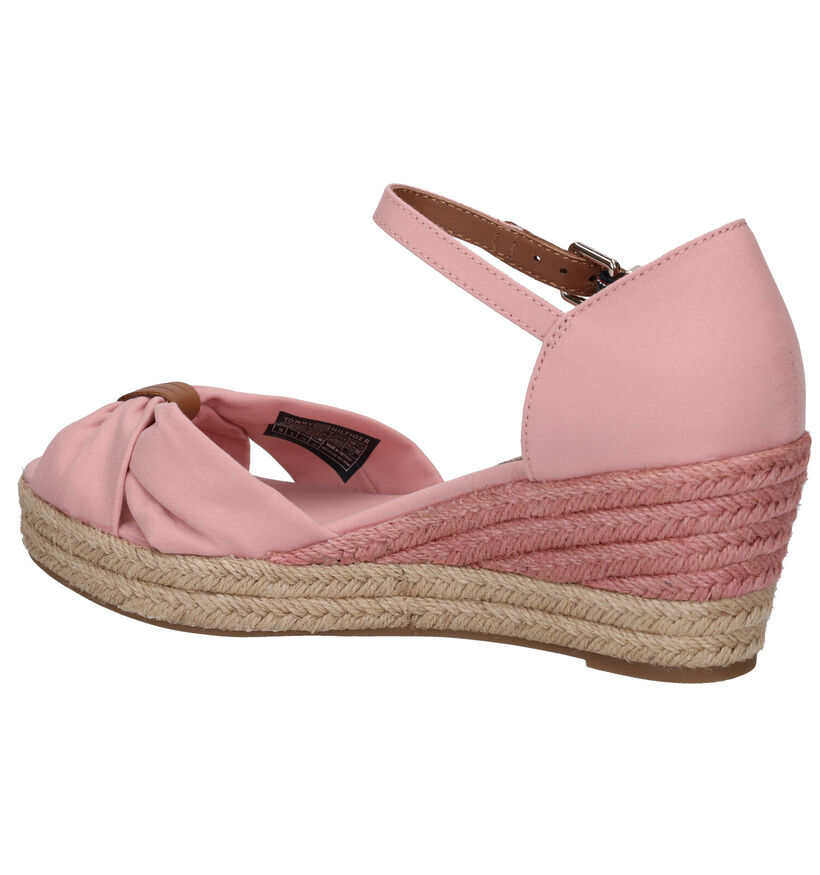 Tommy Hilfiger Basic Opened Toe Roze Sandalen in leer (285266)