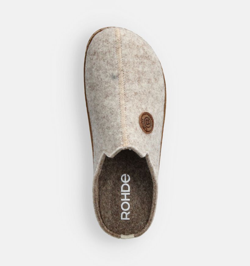 Rohde Foggia Beige Open Pantoffels voor dames (364827) - geschikt voor steunzolen