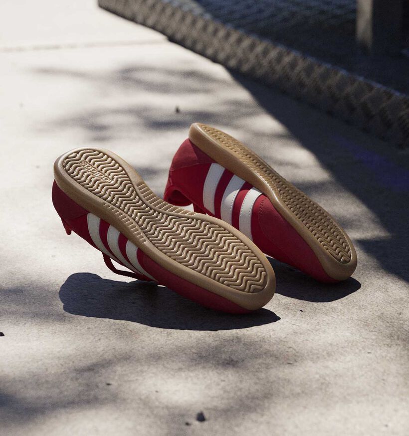 adidas Barreda Mary Jane Ballerines en Rouge pour femmes (372543) - pour semelles orthop&eacute;diques