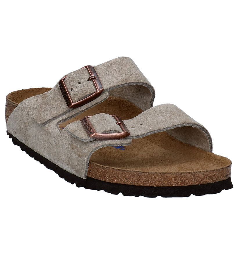 Birkenstock Arizona Grijze Slippers voor heren (330622)