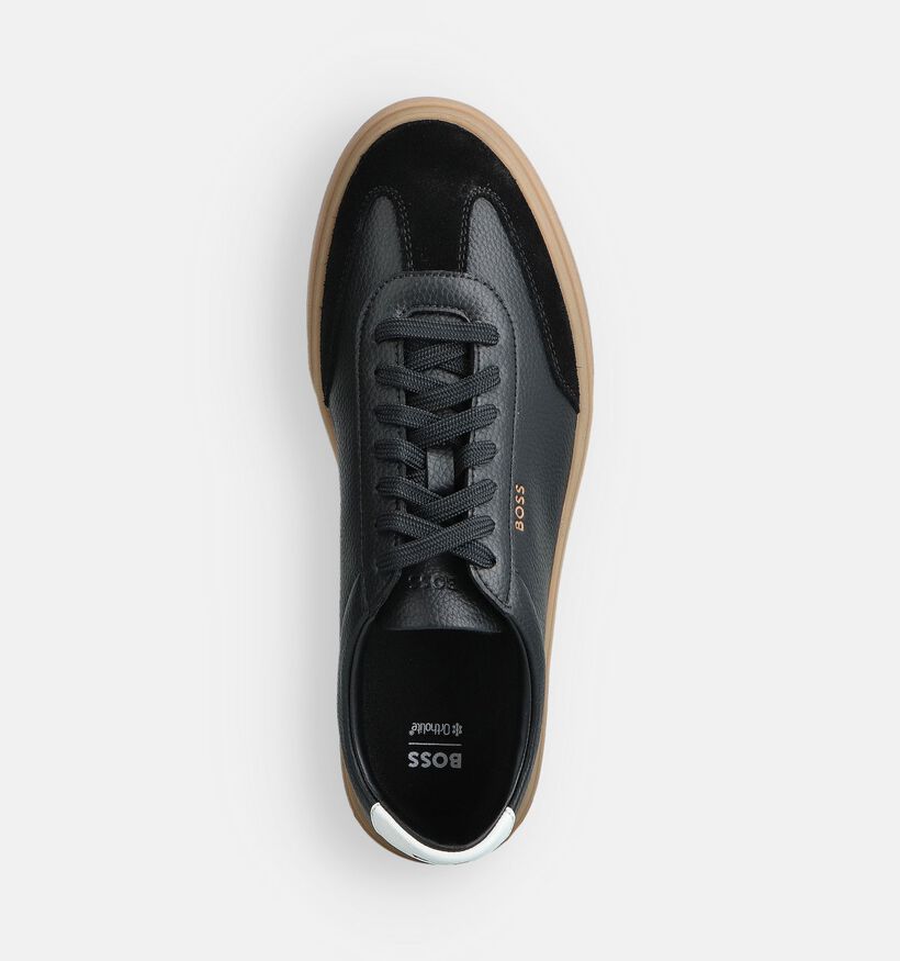 BOSS Kieran Tenn Zwarte Veterschoenen voor heren (361748) - geschikt voor steunzolen
