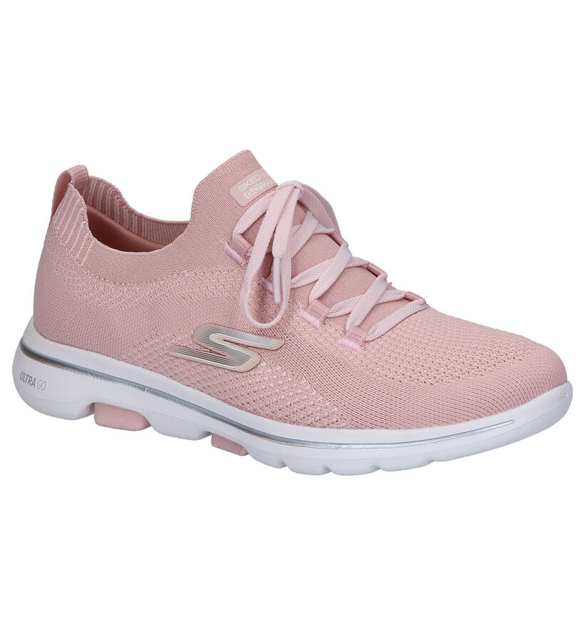 Skechers Witte Slip-in Sneakers in stof (272727)