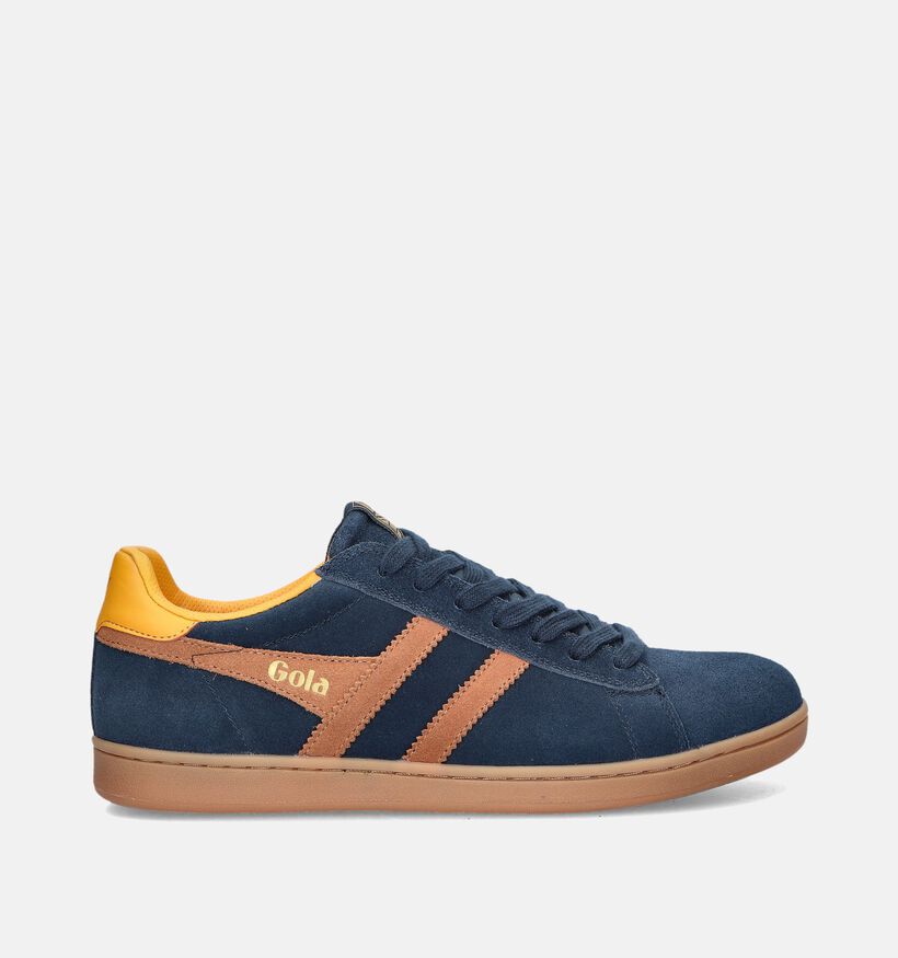 Gola Equipe II Suede CMB387 Baskets en Bleu pour hommes (345146) - pour semelles orthop&eacute;diques