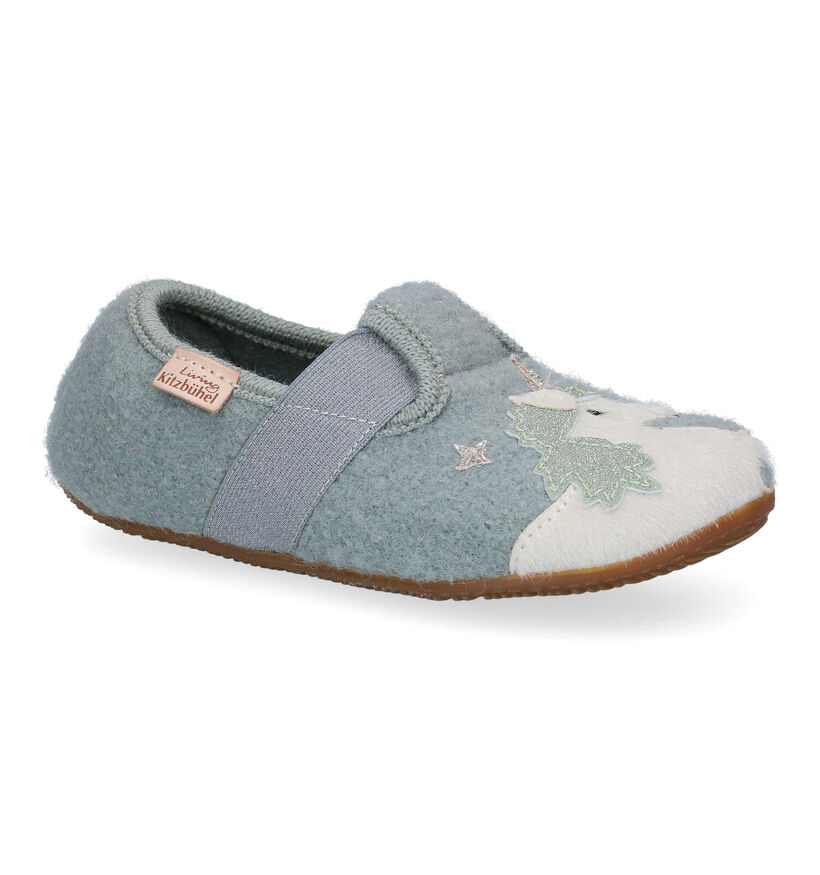 Living Kitzbühel Pantoufles fermées en Gris clair en laine (299789)