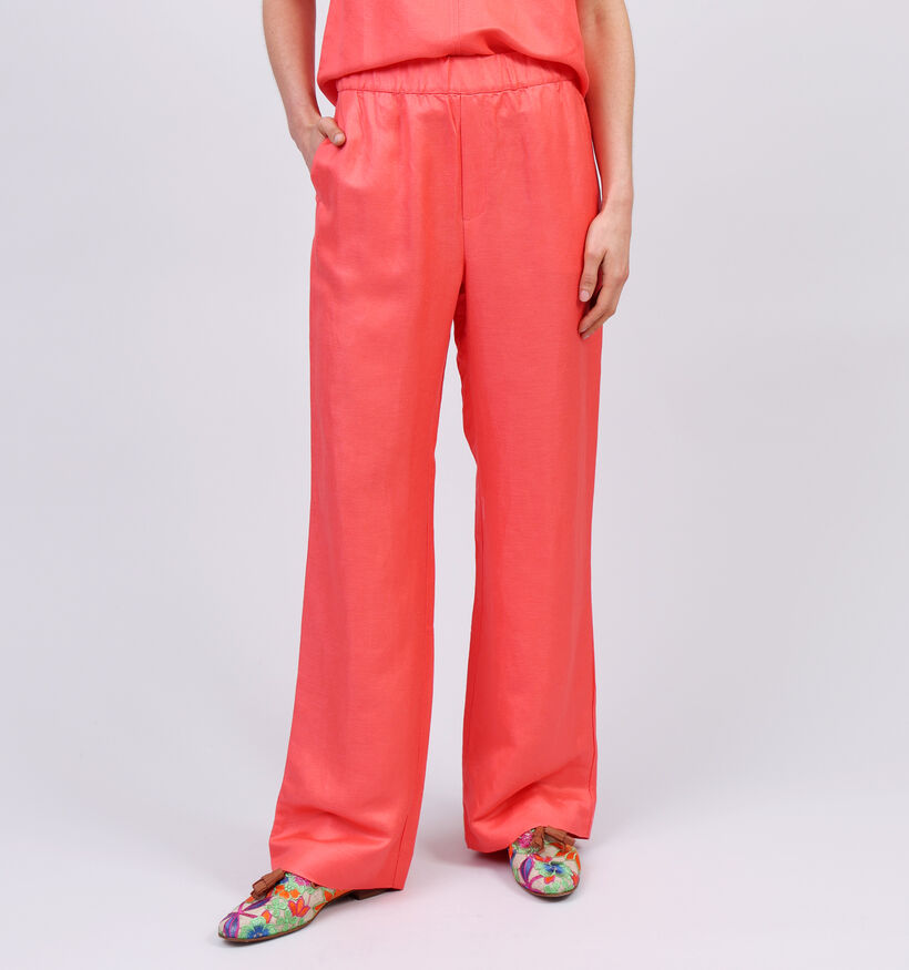 Minus Sabbi Rode Linnen Broek voor dames (354546)