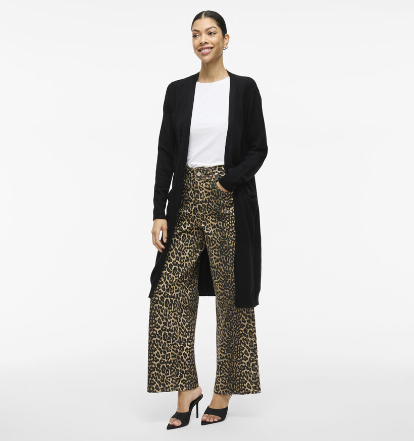 Vila Ril Long Knit Zwarte Cardigan voor dames (361311)