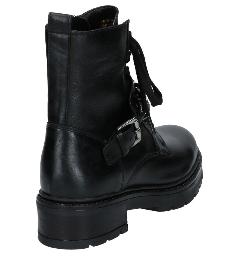 Via Limone Zwarte Boots in leer (258780)