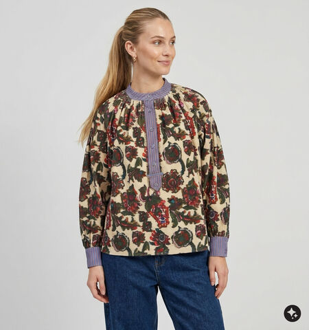 Orfeo Blouses Beige/Roze/Bordeaux
