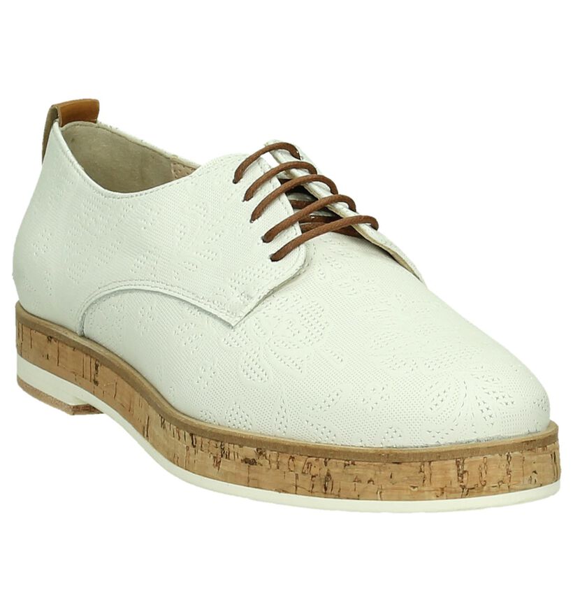 JHay Chaussures à lacets en Blanc en cuir (195301)