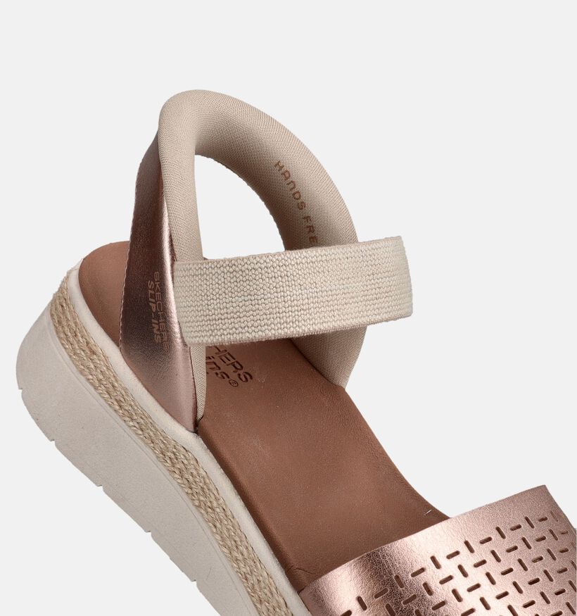 Skechers Bobs Rose gold Sandalen met sleehak voor dames (371226)