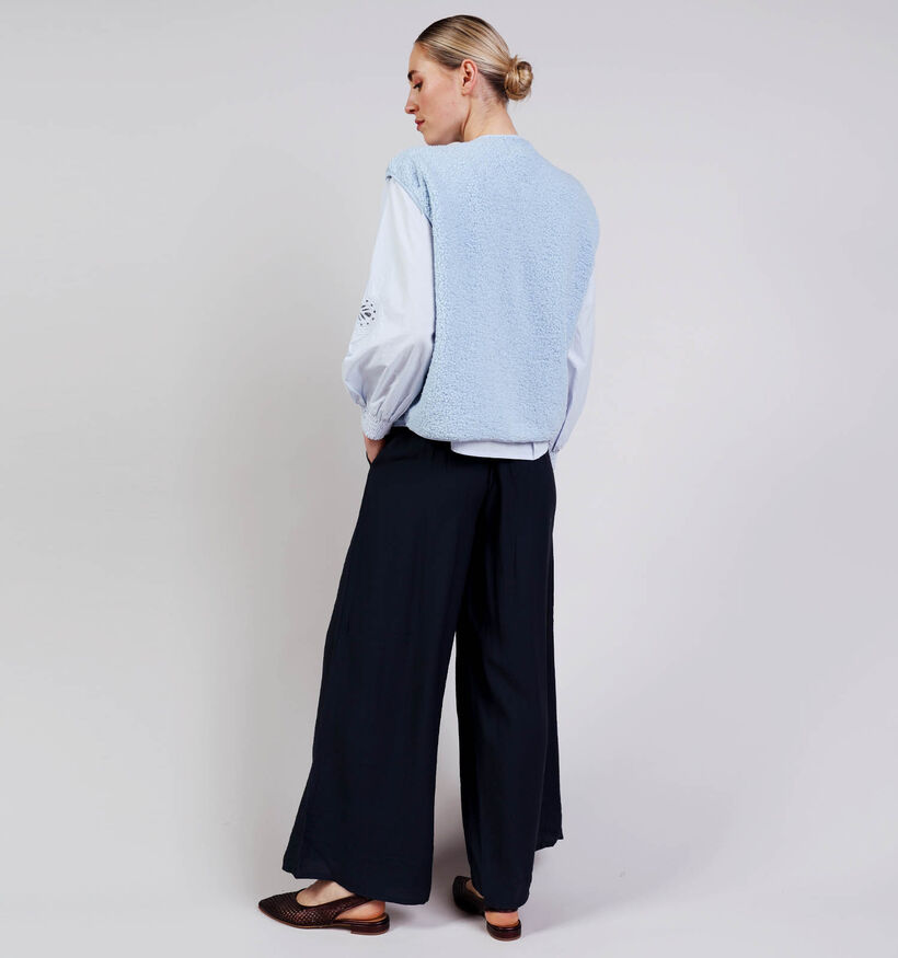 Pieces Katty Teddy Blauwe Jas voor dames (372378)