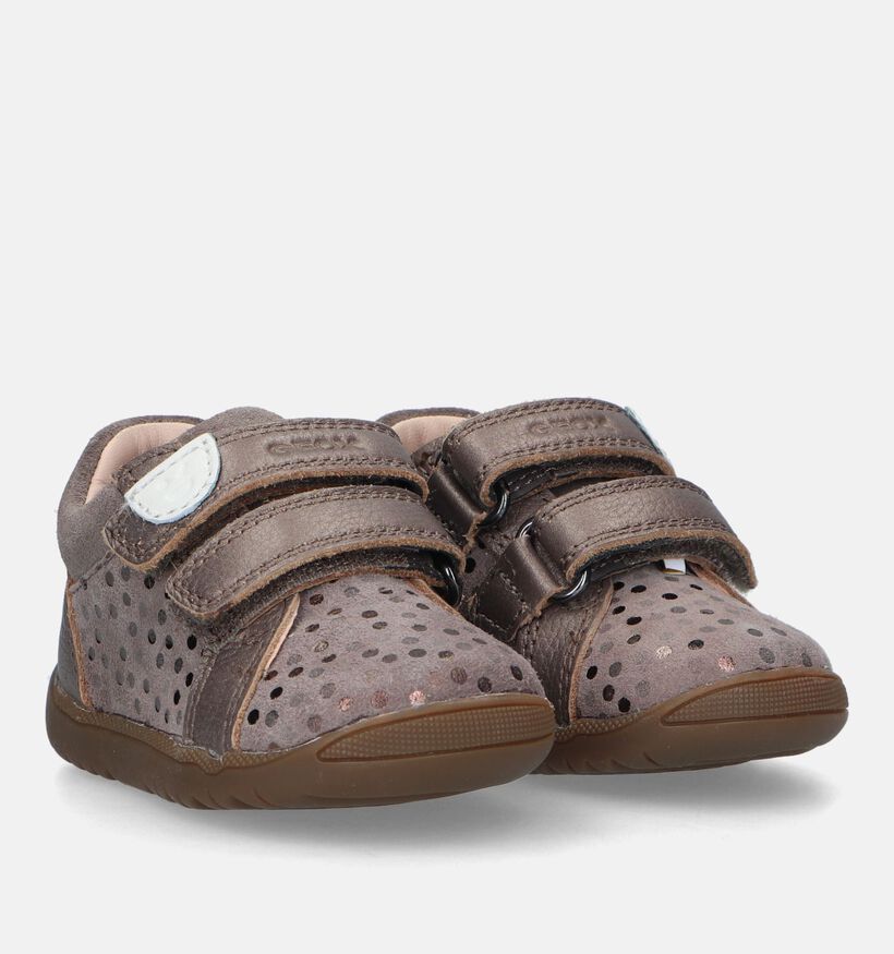 Geox Macchia Chaussures pour bébé en Bronze pour filles (330099) - pour semelles orthopédiques