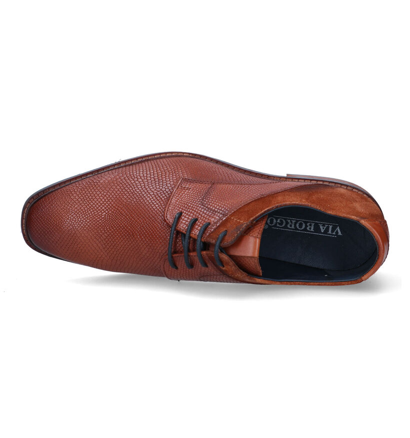 Via Borgo Chaussures classiques en Cognac pour hommes (319710)