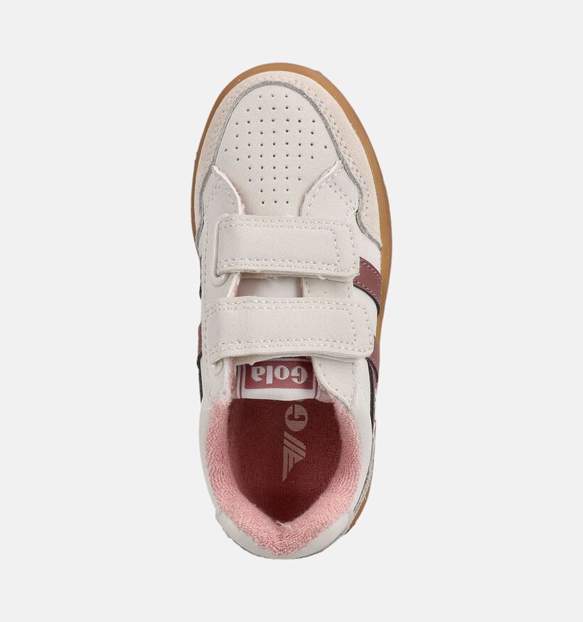 Gola Eagle Strap Baskets basses en Blanc pour filles (376293) - pour semelles orthop&eacute;diques