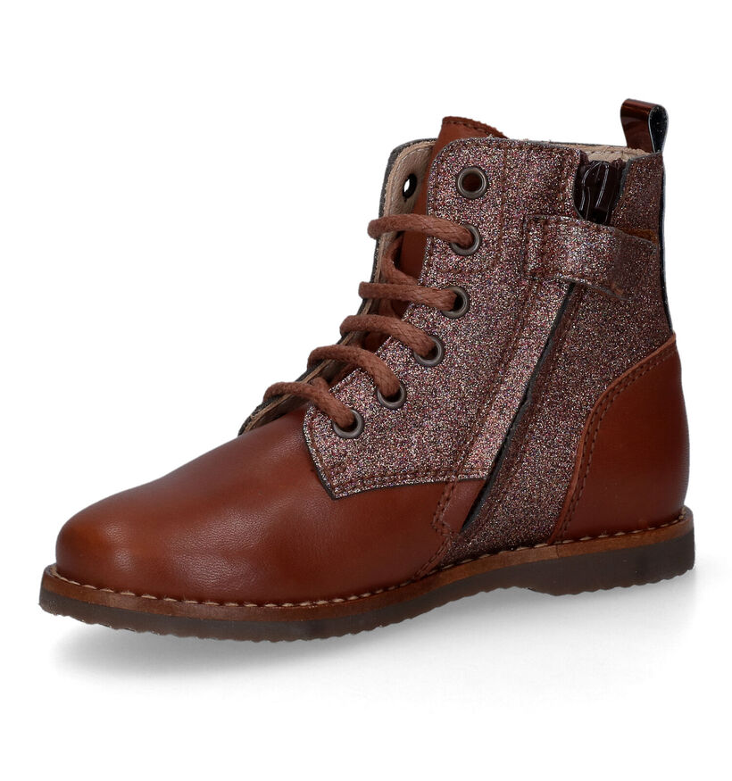 Beberlis Cognac Boots in leer (315701)