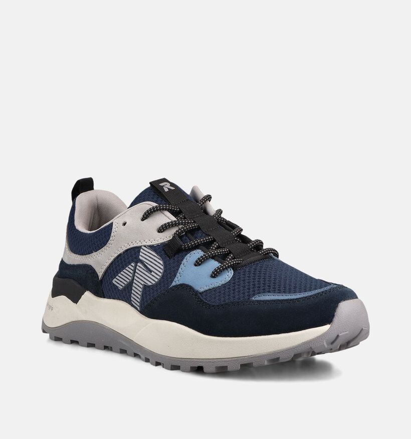 Rieker Baskets basses en Bleu pour hommes (367563) - pour semelles orthop&eacute;diques