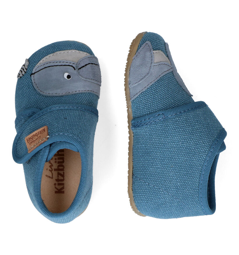 Living Kitzbühel Pantoufles pour bébé en Bleu clair pour garçons (309796)