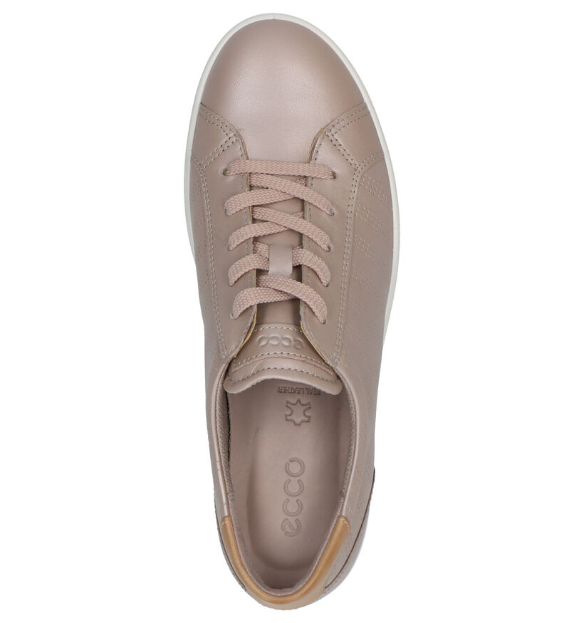 ECCO Leisure Chaussures à Lacets en Ecru en cuir (287317)