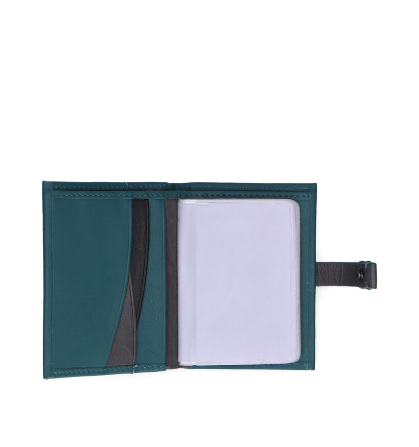 Abbacino Porte-cartes en Vert en cuir (314571)