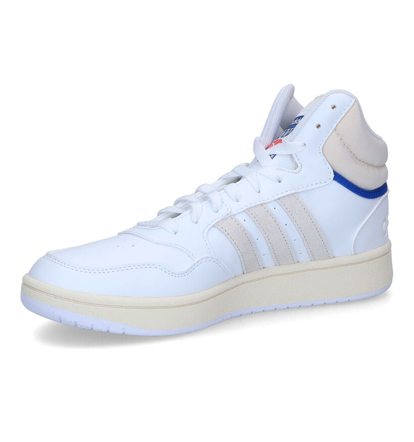 adidas Hoops 3.0 Baskets en Blanc pour hommes (319078) - pour semelles orthopédiques