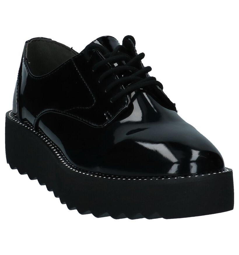 Zwarte Laké Oxford Veterschoenen Tamaris TOUCH it in kunstleer (226682)