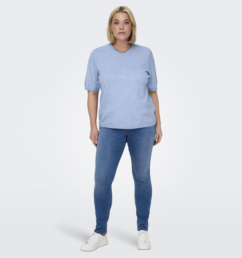 ONLY Carmakoma Margareta Blauwe T-shirt voor dames (353245)