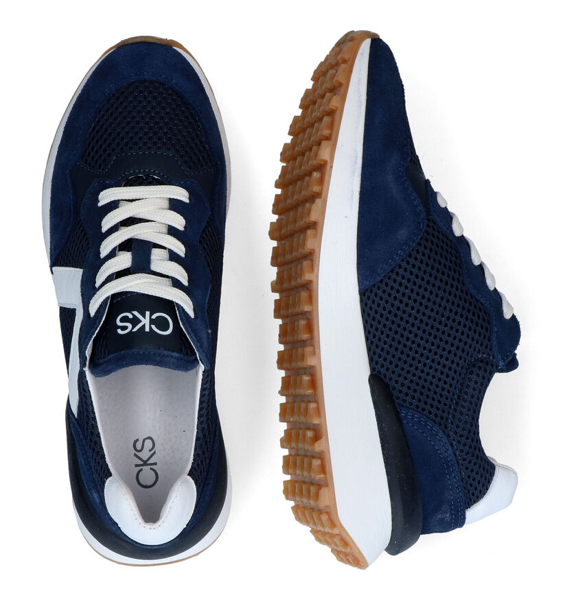 CKS Colombus Blauwe Sneakers in stof (308282)