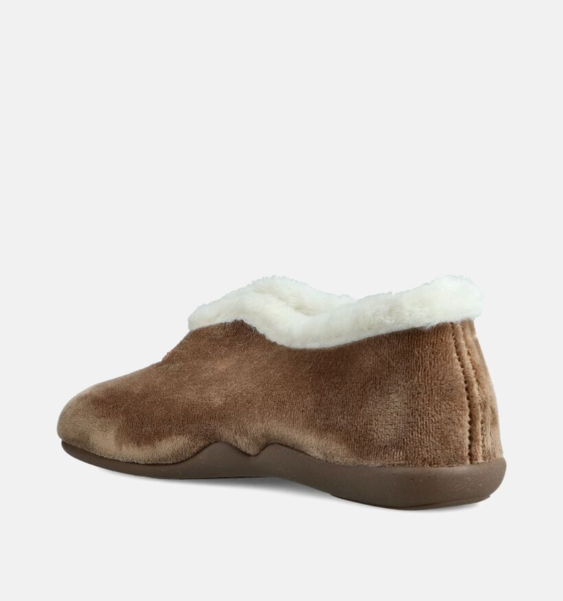 Comfort Plus Gren Bruine Pantoffels voor dames (375960)
