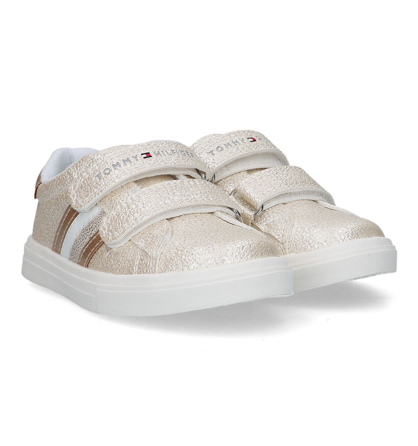 Tommy Hilfiger Baskets basses en Or en simili cuir (321608)