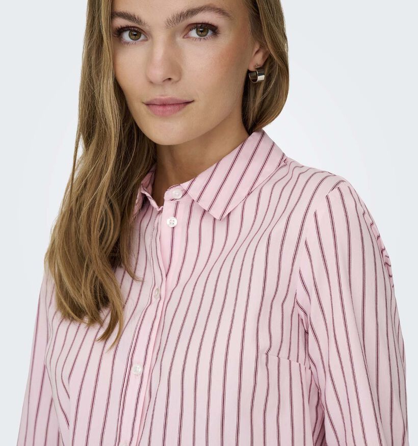 JDY Mio Roze/Witte Gestreept Hemd voor dames (367903)