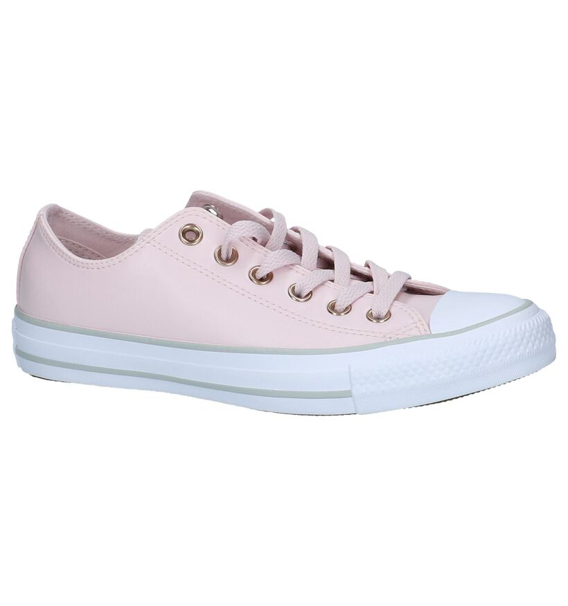 Roze Lage Sportieve Sneakers Converse Chuck Taylor All Star Ox in kunstleer (210330)