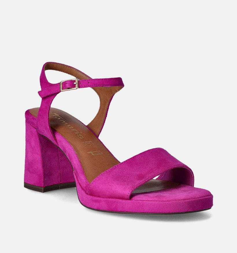 Tamaris Fuchsia Sandalen met blokhak voor dames (354398)