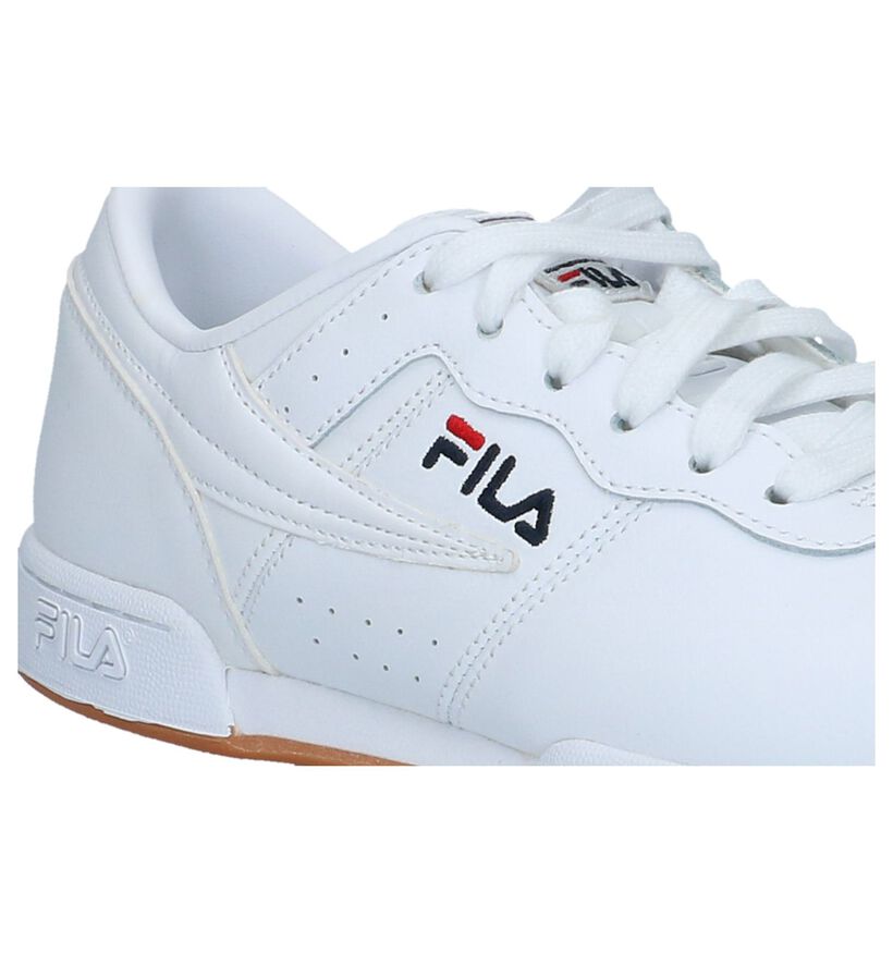 Fila Original Fitness Witte Sneakers in kunstleer (226994)