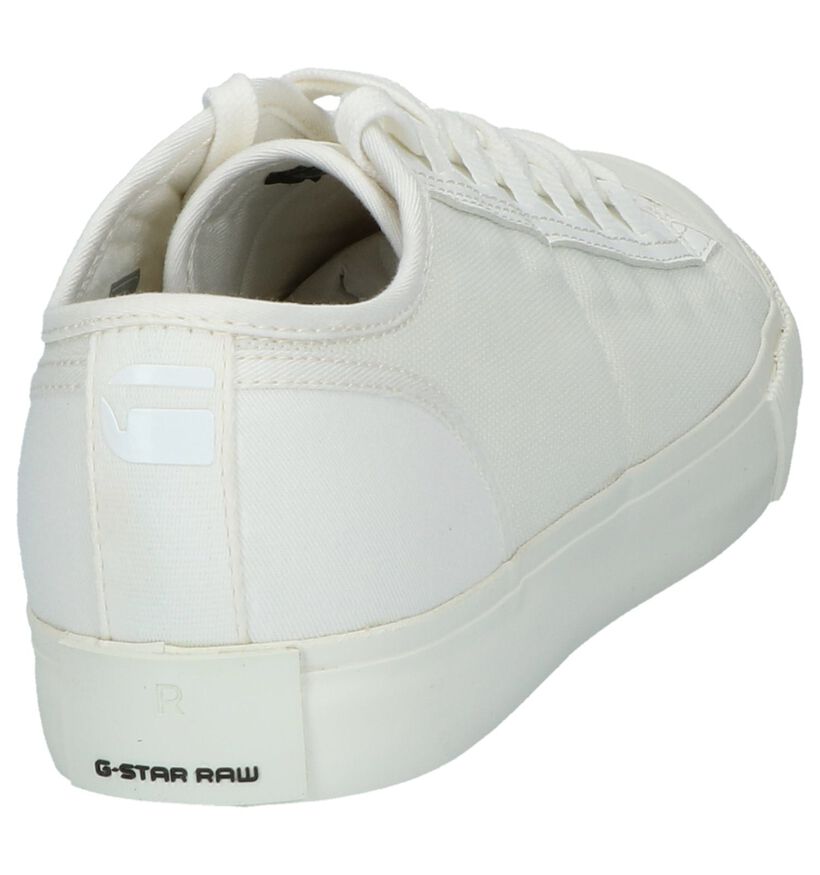 Ecru Lage Sportieve Sneakers G-Star Scuba II in stof (211650)