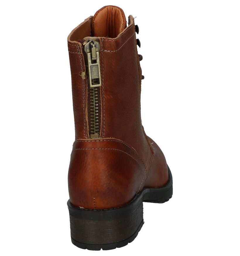 Bullboxer Cognac Stoere Boots in leer (232197)