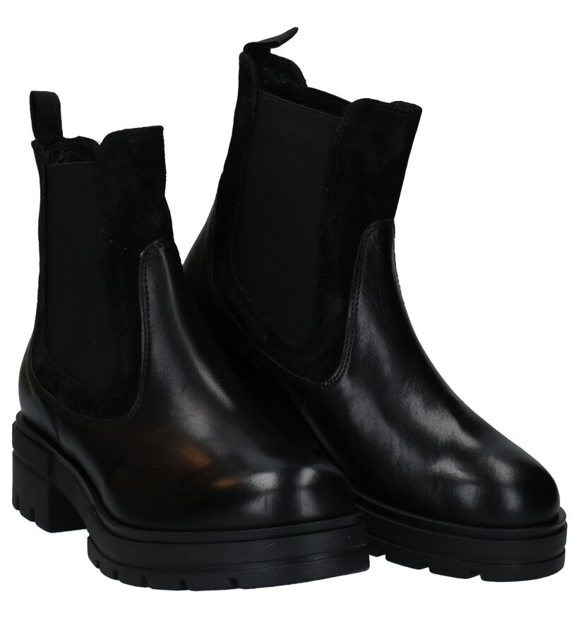 Sweet Lemon Bodyl Bottines Chelsea en Noir en cuir (288508)