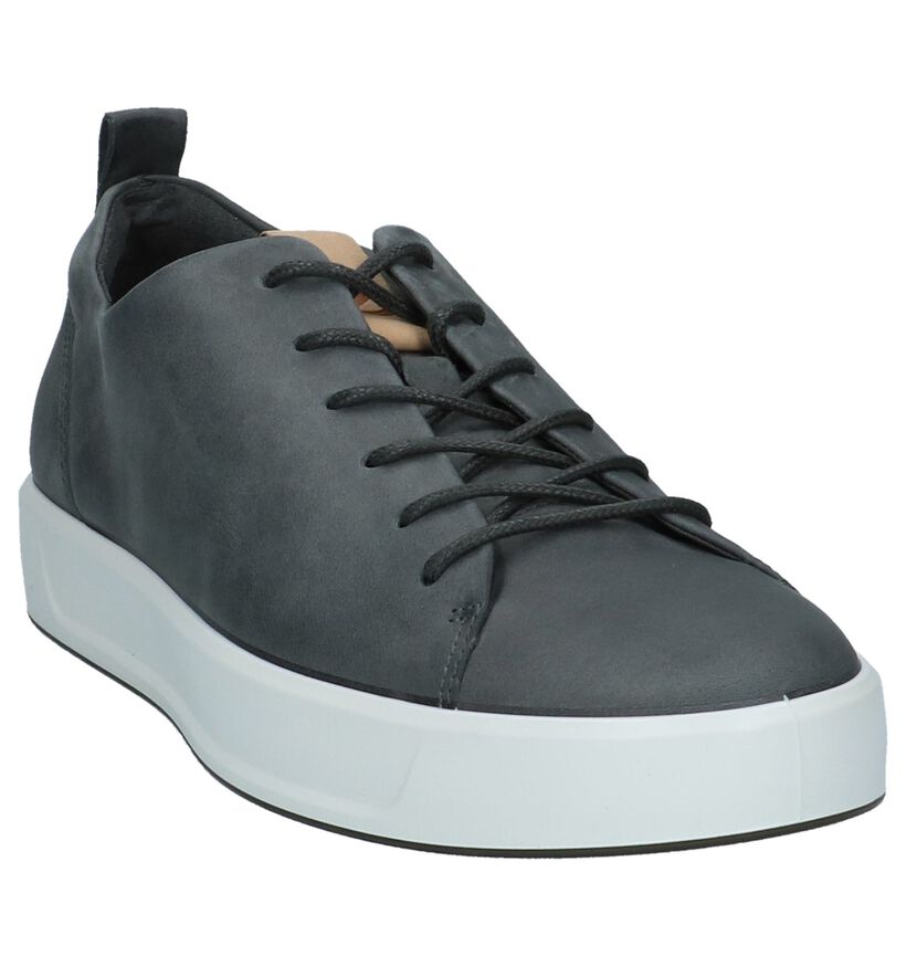 ECCO Soft 8 Chaussures basses en Gris foncé en cuir (221045)