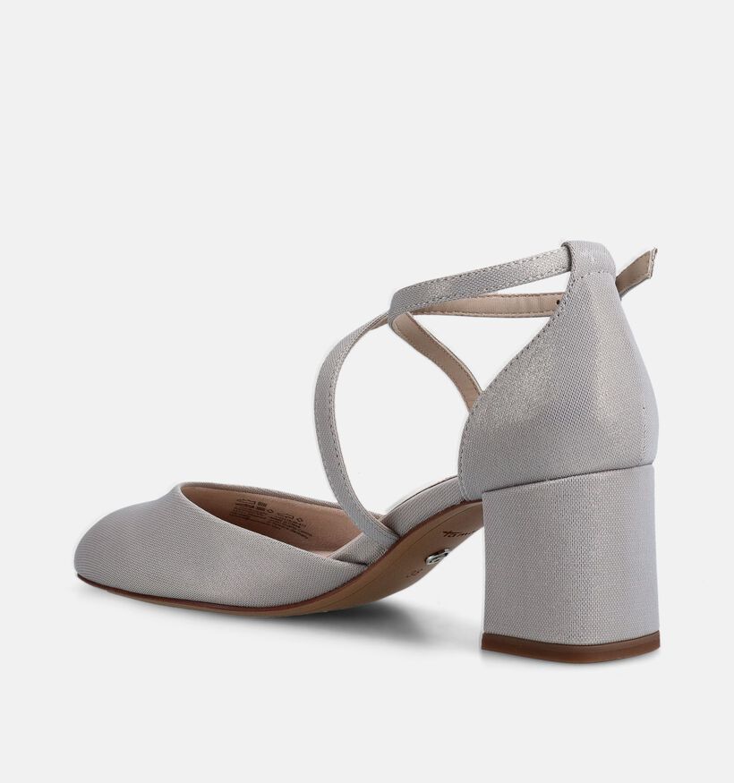 Tamaris Escarpins &agrave; bride en Argent pour femmes (367623)