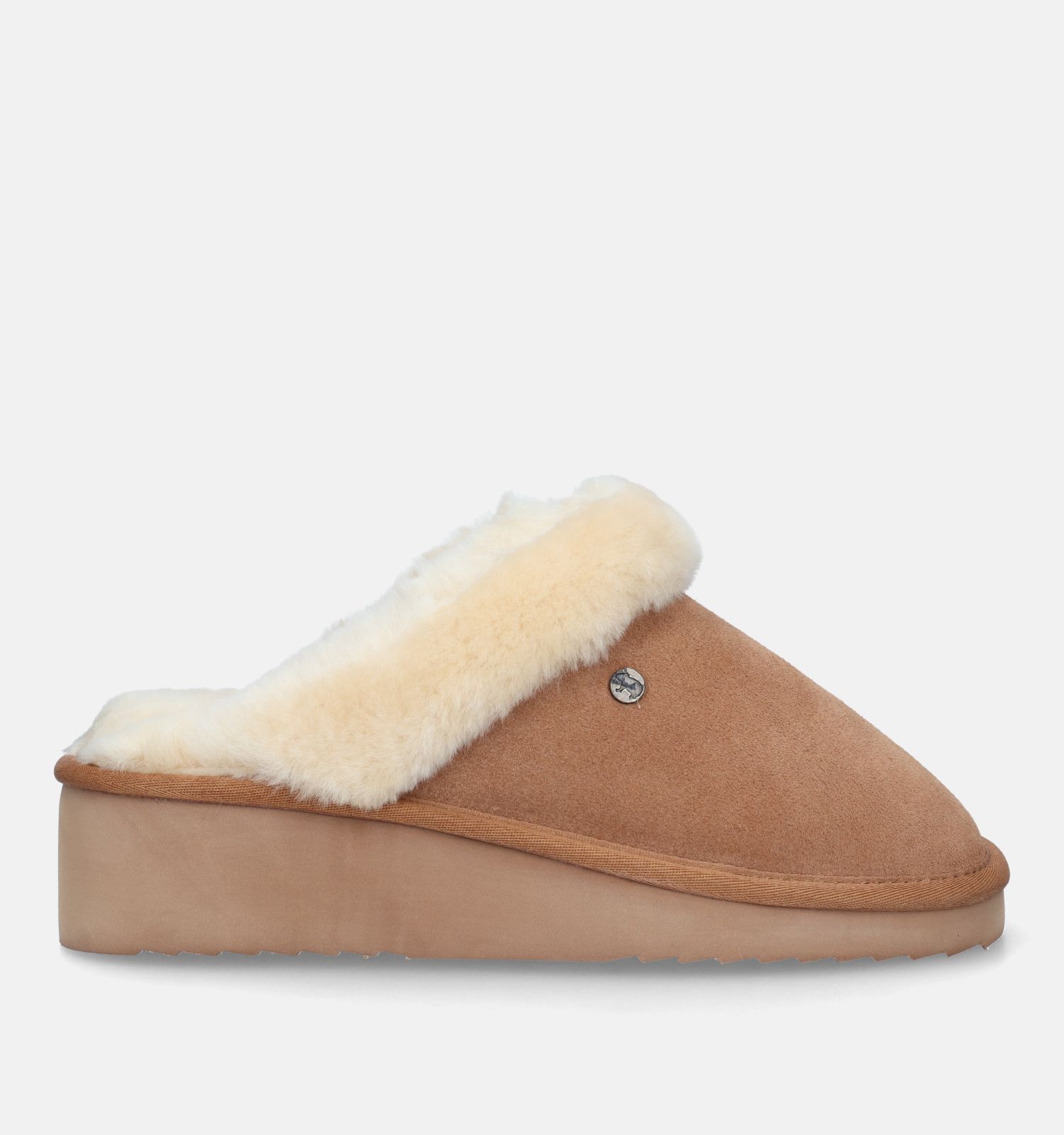 Warmbat Alice Cognac Wollen Pantoffels Dames Pantoffels Online
