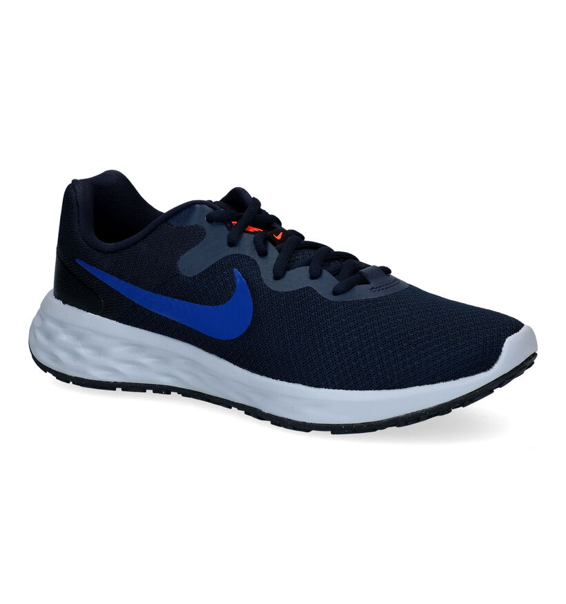 Nike Revolution 6 Baskets en Bleu en textile (299363)