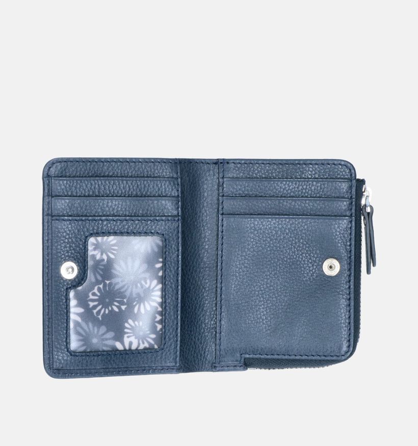 Euro-Leather Blauwe Portemonnee voor dames (365199)