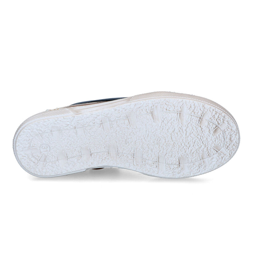 STONES and BONES Maust Blauwe Veterschoenen voor jongens (352641) - geschikt voor steunzolen