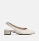 Gabor Escarpins slingback en Ecru pour femmes (371106)