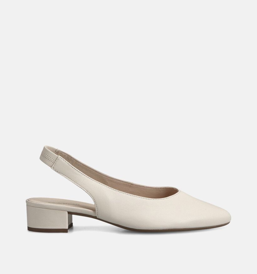Gabor Escarpins slingback en Ecru pour femmes (371106)