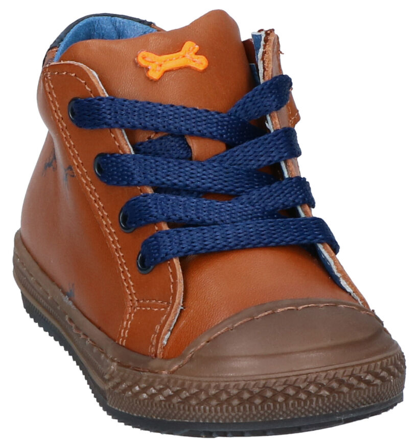 STONES and BONES Vome Bottines en Bleu en cuir (295168)