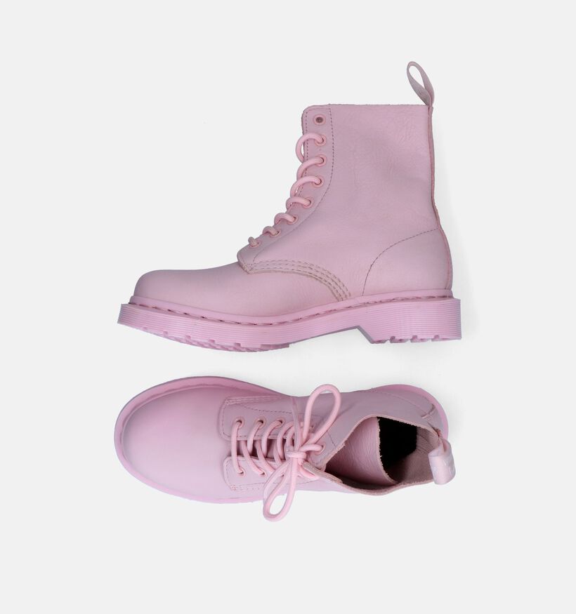 Dr. Martens 1460 Virginia Mono Bottines en Rosé pour femmes (303588)